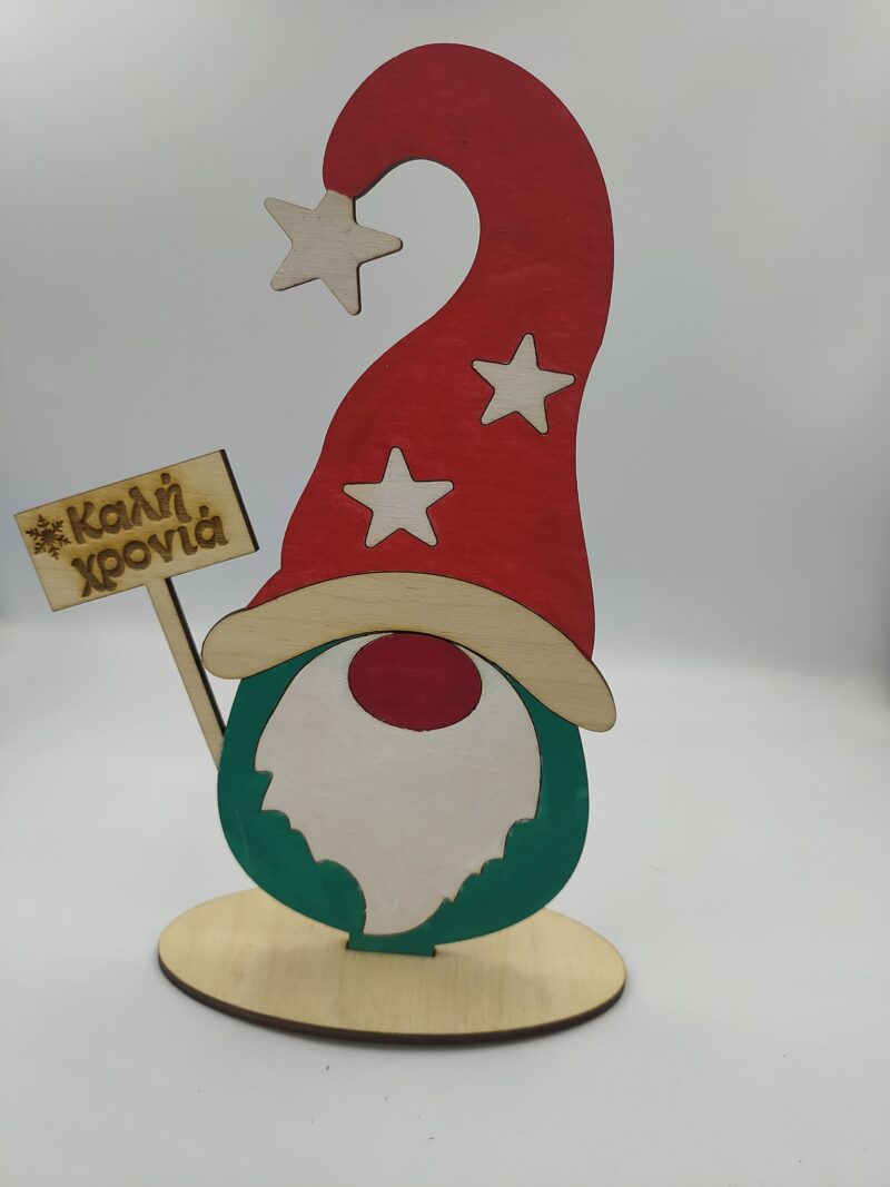 Χριστουγεννιάτικο διακοσμητικό-Gnome ΕΠΟΧΙΑΚΑ woodworld