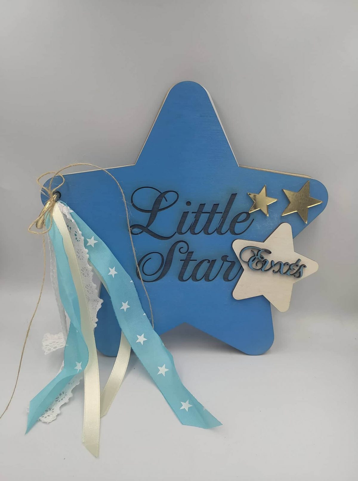 243967273_272154838092275_4392898557908899733_n Ξύλινο ευχολόγιο Little star - Image 1