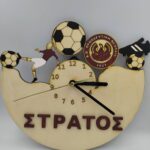 Ξύλινο ρολόι με όνομα