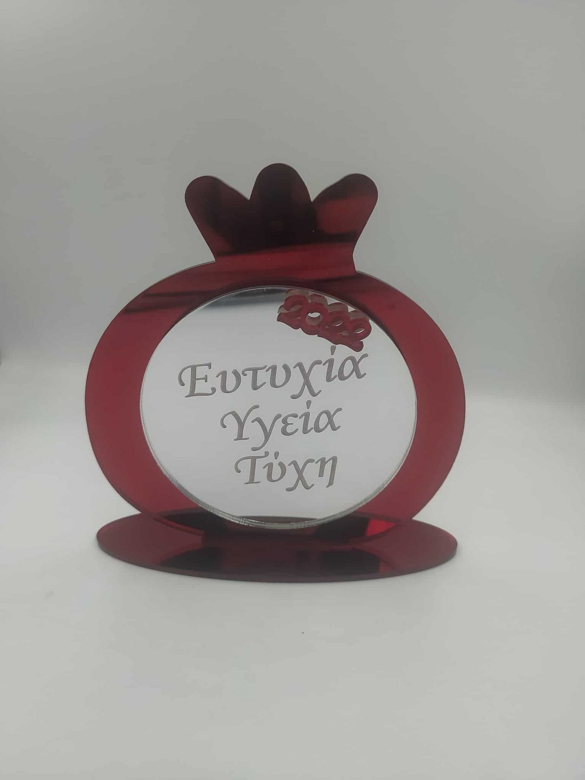 244123497_272935524680873_1441808982544719465_n Χειροποίητο Επιτραπέζιο γούρι ρόδι με εύχη - Image 1