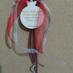 Χειροποίητο γούρι- Ρόδι με ευχή απο ξύλο