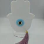 Χειροποίητο Επιτραπέζιο Χέρι Hamsa με μάτι