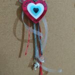 Χειροποίητο γούρι- Καρδιά  μάτι από plexiglass