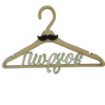 Κρεμάστρα βάφτισης με όνομα - μουστάκι