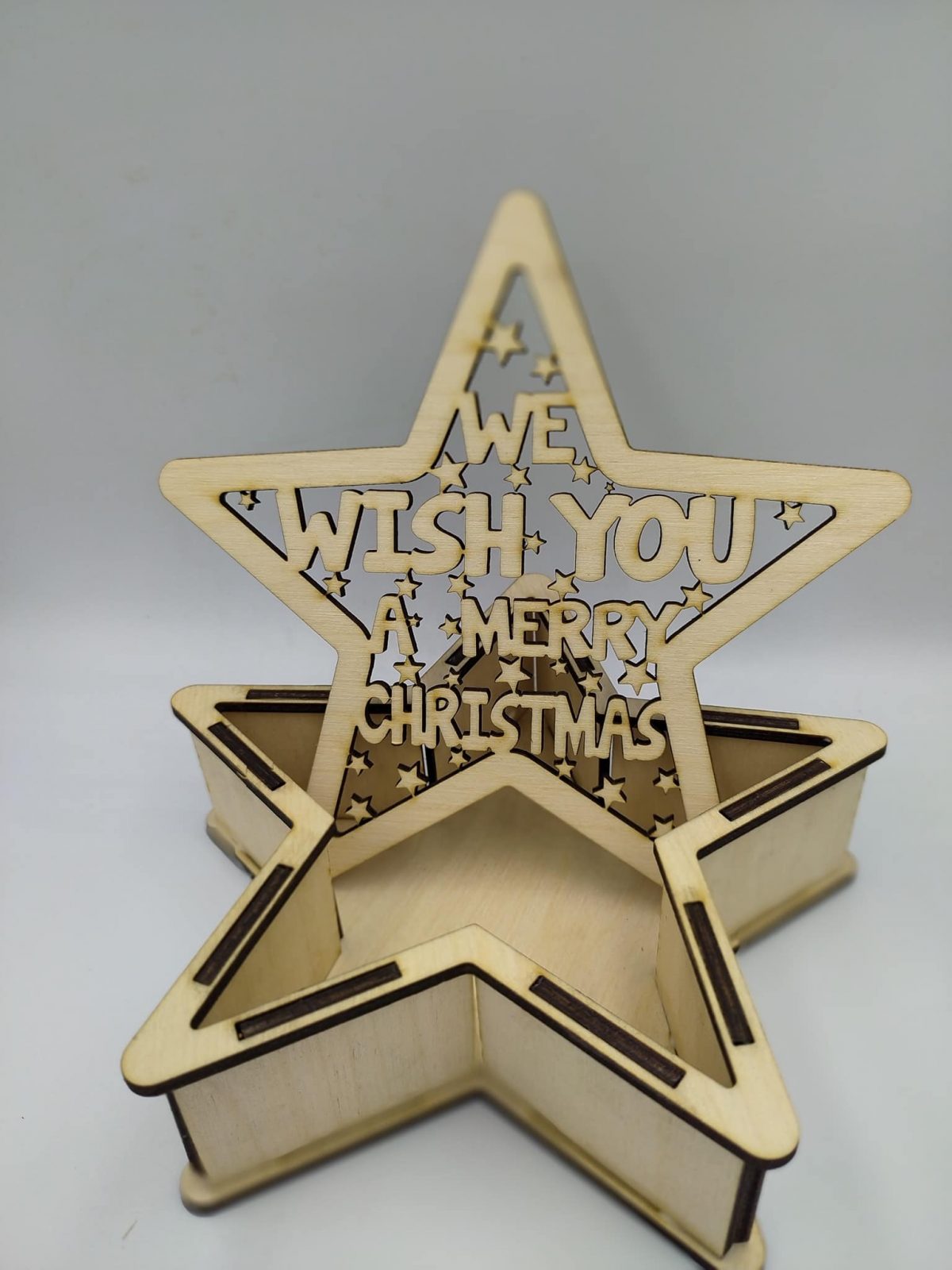 245267145_280707670570325_6906030162621175518_n Ξύλινο κουτί Merry Christmas - Image 1