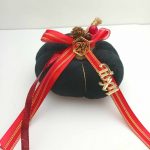 Χειροποίητο γούρι-Υφασμάτινη Κολοκύθα "Μαύρο"