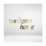 Υλικα για γούρια 15x7 Εκ "Welcome home"