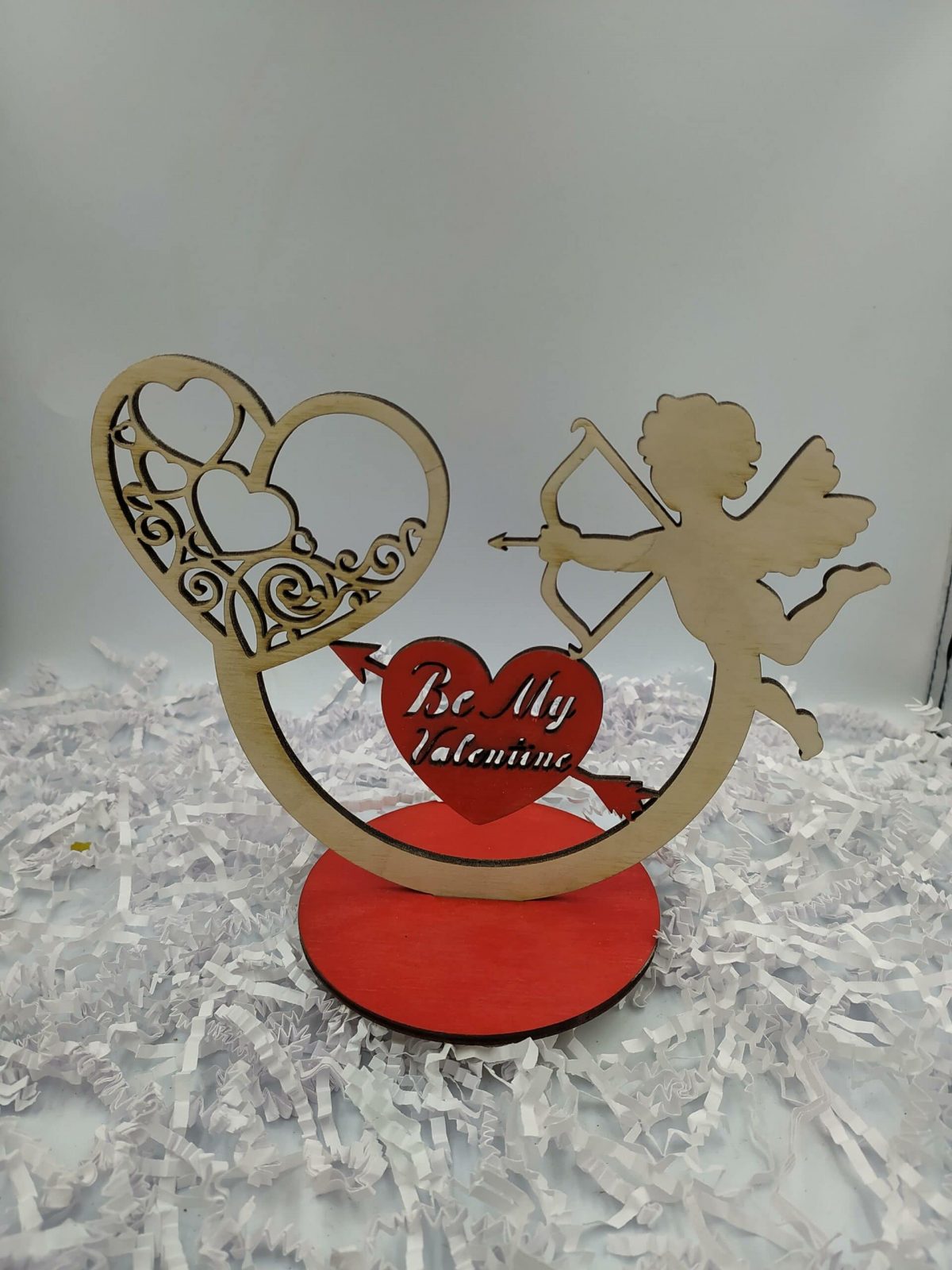 IMG_20210128_131016 Ξύλινο διακοσμητικό-Αγγελάκι με καρδιά - Image 1