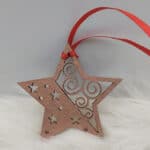 Χριστουγεννιάτικο στολίδι δέντρου " Αστέρι χρυσό "