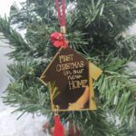 Χειροποίητο γούρι Σπίτι "First Christmas"