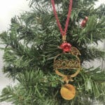 Χειροποίητο γούρι Ρόδι"με ευχη"