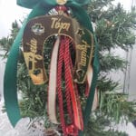 Χειροποίητο γούρι πέταλο "Υγεία τύχη αγάπη"