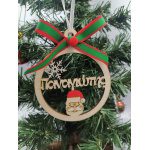 Κρεμαστή μπάλα άγιος βασίλης με όνομα