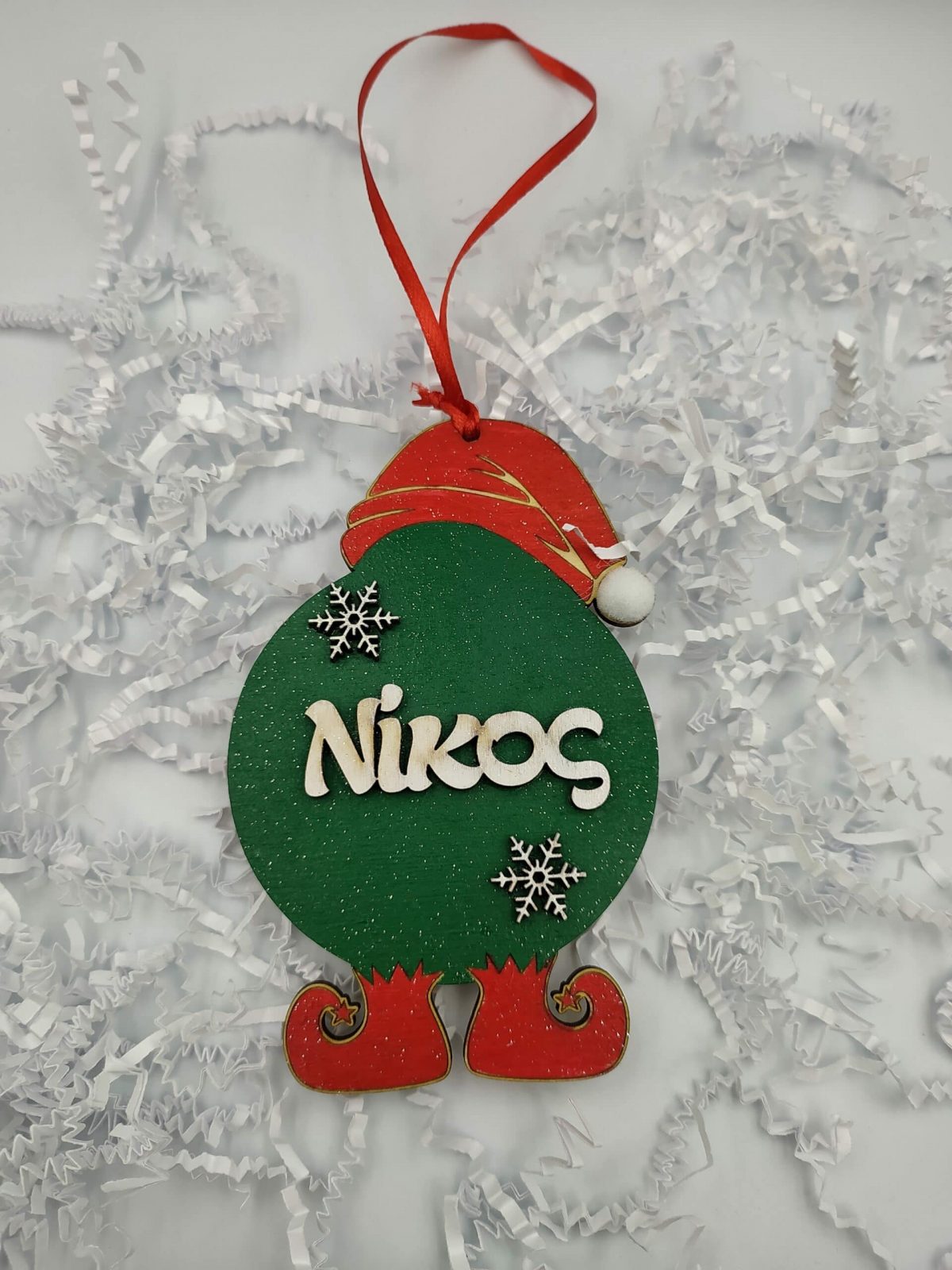 IMG_20211201_122728 Χειροποίητο ξύλινο στολίδι με όνομα " Νίκος" - Image 1