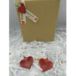 Χειροποίητα ξύλινα κρεμαστά σκουλαρίκια