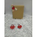 Χειροποίητα ξύλινα κρεμαστά σκουλαρίκια