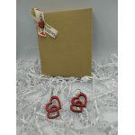 Χειροποίητα ξύλινα κρεμαστά σκουλαρίκια