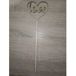 Ξύλινο Στικ καρδιά  love