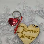 Μπρελόκ καρδιά ''you will forever''