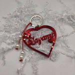Μπρελόκ καρδιά κόκκινη Σ'αγαπώ