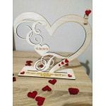 Διακοσμητική καρδιά " με αρχικά γράμματα "