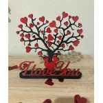 Διακοσμητικο δέντρο 3D με καρδιές