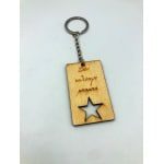 Ξύλινο μπρελόκ "Στον καλύτερο μπαμπά"