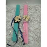 Σετ Λαμπάδα puzzle τι έχεις- τίποτα ξύλο