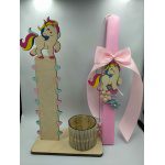 Σετ Λαμπάδα μονόκερος