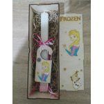 Λαμπάδα Frozen με ξύλινο κουτί