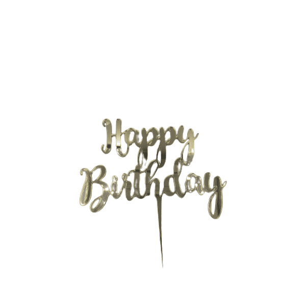 Cake topper “Happy birthday” Cake Topper woodworld