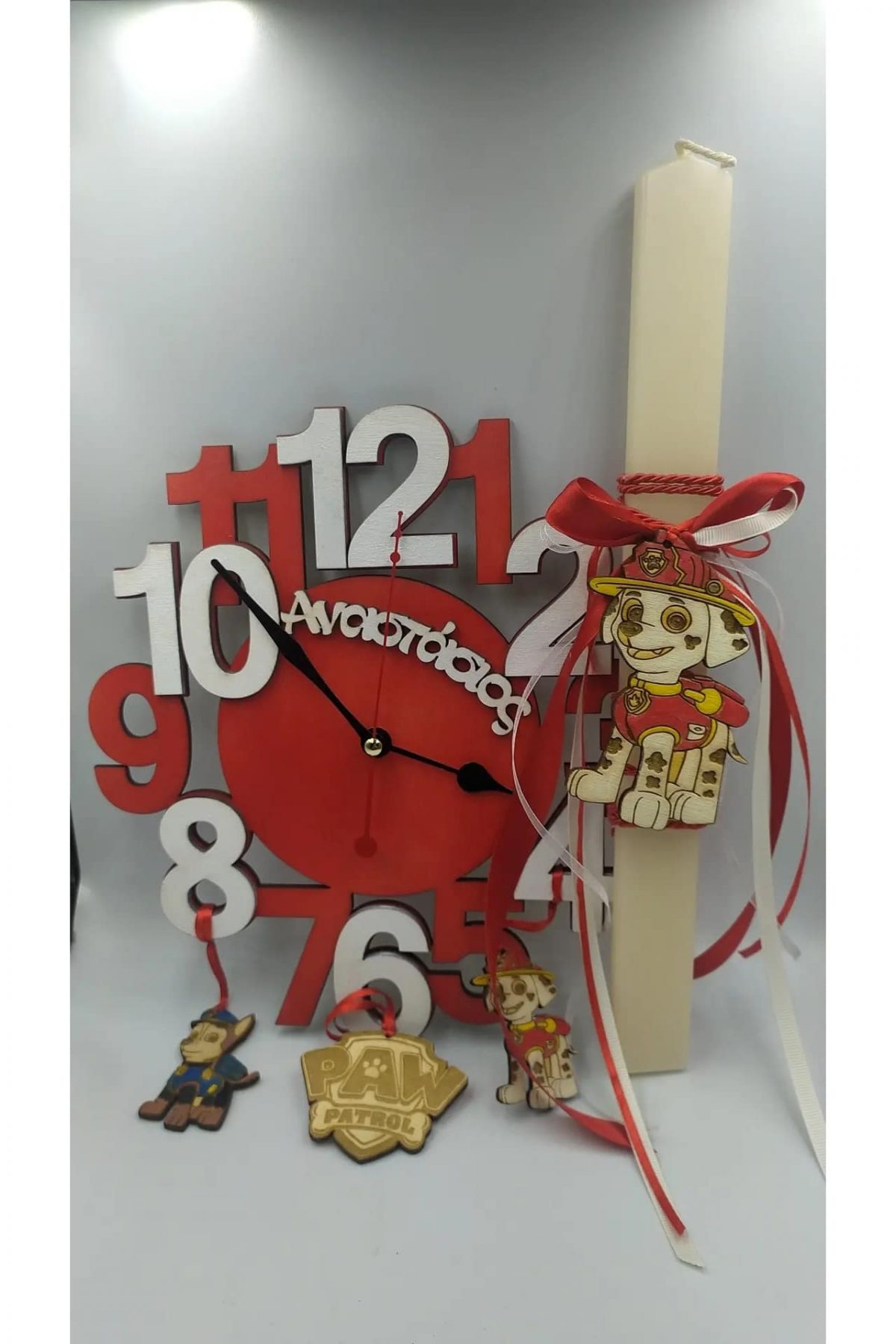 IMG_20220401_010324 Σετ Λαμπάδα Pow patrol με ρολόι - Image 1