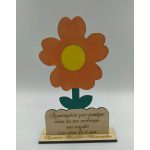 Ξύλινο διακοσμητικό- Μαργαρίτα με αφιέρωση
