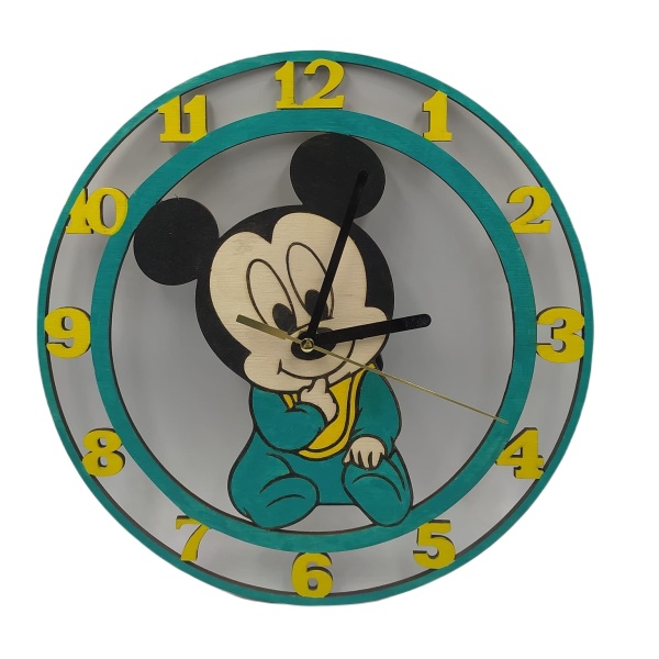 Ξύλινο ρολόι Mickey Ρολόγια woodworld
