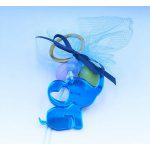 Κέρασμα γέννας μπρελόκ ελεφαντάκι Plexiglass