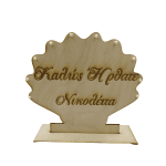 Διακοσμητικό βάφτισης θέμα κοχύλι με όνομα