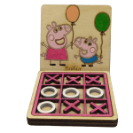 Χειροποίητη ξύλινη Τρίλιζα Πέππα το γουρουνάκι