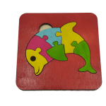 Ξύλινο παζλ δελφίνι