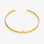 Μεταλλικό βραχιόλι με κρικάκι σε χρυσό χρώμα
