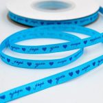 Κορδέλα Γκρο με ευχές – Τυρκουάζ