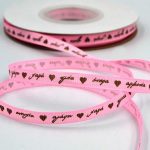 Κορδέλα Γκρο με ευχές – Ρόζ