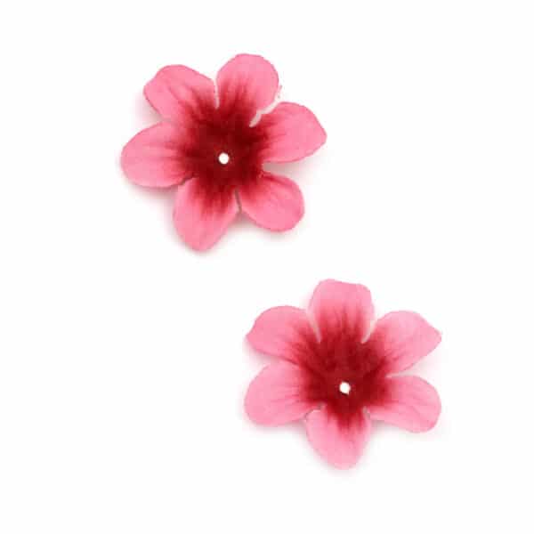 Λουλούδια από ύφασμα για διακόσμηση χρώμα ροζ Λουλούδια woodworld