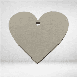Διακοσμητική ξύλινη καρδιά λευκή