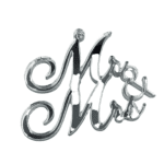 Διακοσμητικό plexi MR & MRS ασημί