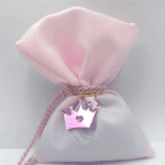 Μπομπονιέρα πουγκί με plexiglass στοιχείο