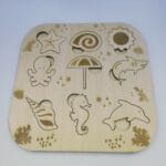 Ξύλινο πάζλ με θέμα θάλασσα