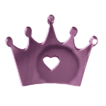 Διακοσμητική plexi κορόνα ρόζ