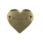 Καρδία plexiglass χρυσό (Μαμά)
