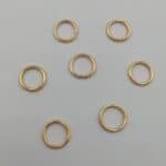 Κρικάκια μεταλλικά χρυσό 0,8εκ