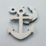 Άγκυρα ξύλινο 4 εκ λευκό